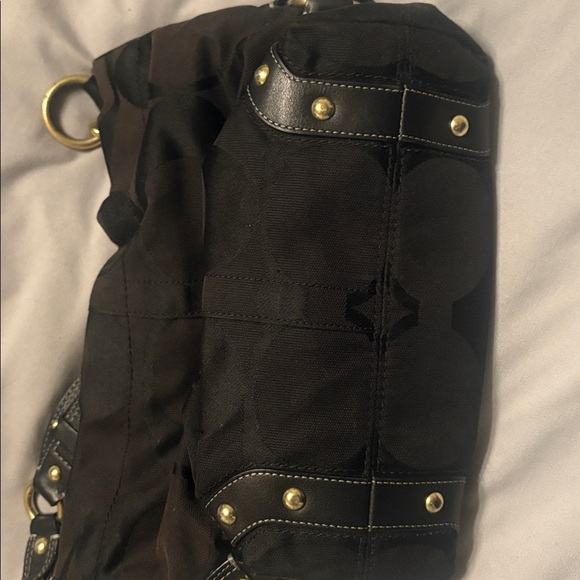 Black & Gold Coach Bag - Picture 8 of 9